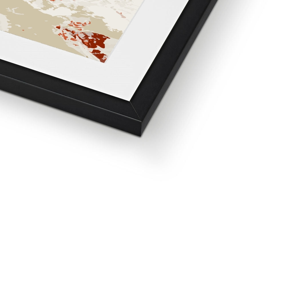 Framed Graphic Art Print, White Mat - 8x8 12x12 16x16 20x20 24x24 28x28 inches | FPS-1130-7695