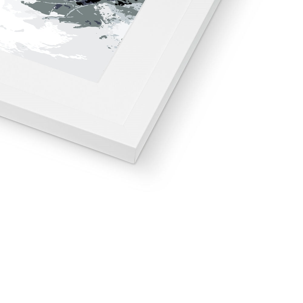Framed Graphic Art Print, White Mat - 8x8 12x12 16x16 20x20 24x24 28x28 inches | FPS-1210-7693
