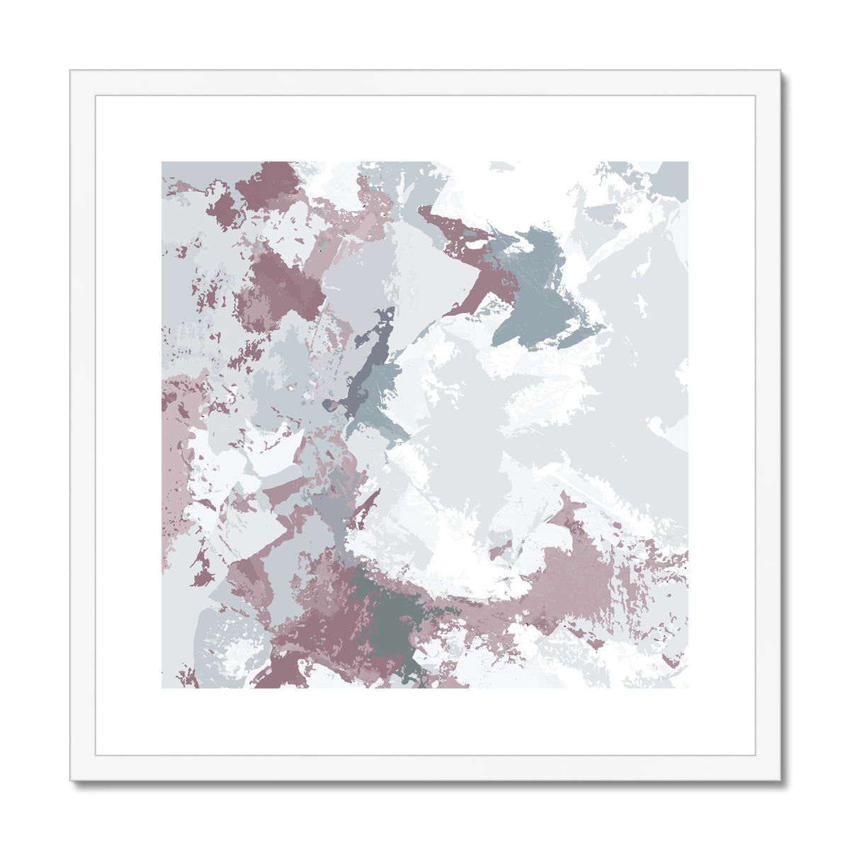 Framed Graphic Art Print, White Mat - 8x8 12x12 16x16 20x20 24x24 28x28 inches | FPS-1210-7691