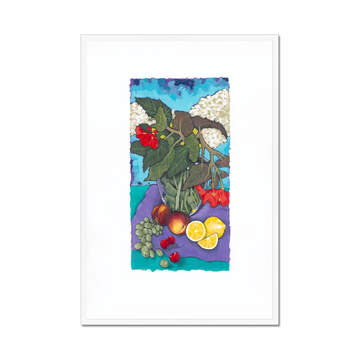 Framed Fine Art Print, Painterly Edge - 12x18 24x36 inches | Fruit & Florals, PEV-1000-1146
