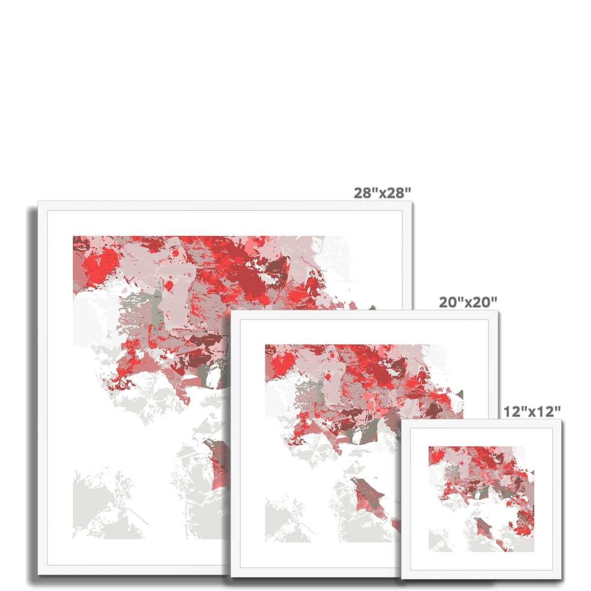Framed Graphic Art Print, White Mat - 8x8 12x12 16x16 20x20 24x24 28x28 inches | FPS-1190-7693