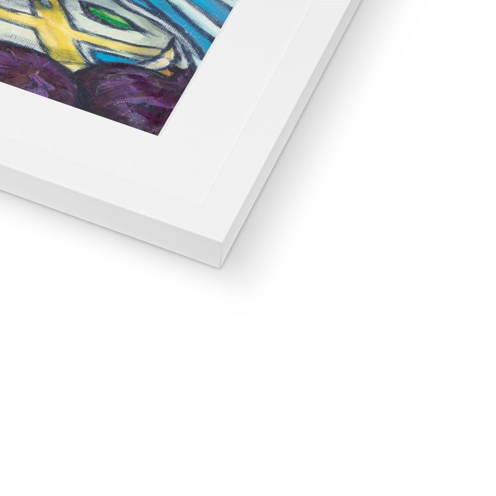 Framed Fine Art Print, White Mat - 8x6 10x8 12x8 inches | Still Life in Acrylic, FPH-1000-1104