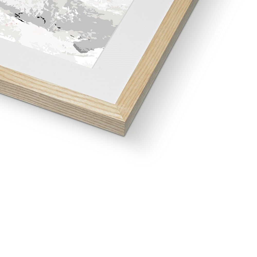 Framed Graphic Art Print, White Mat - 8x8 12x12 16x16 20x20 24x24 28x28 inches | FPS-1190-7691