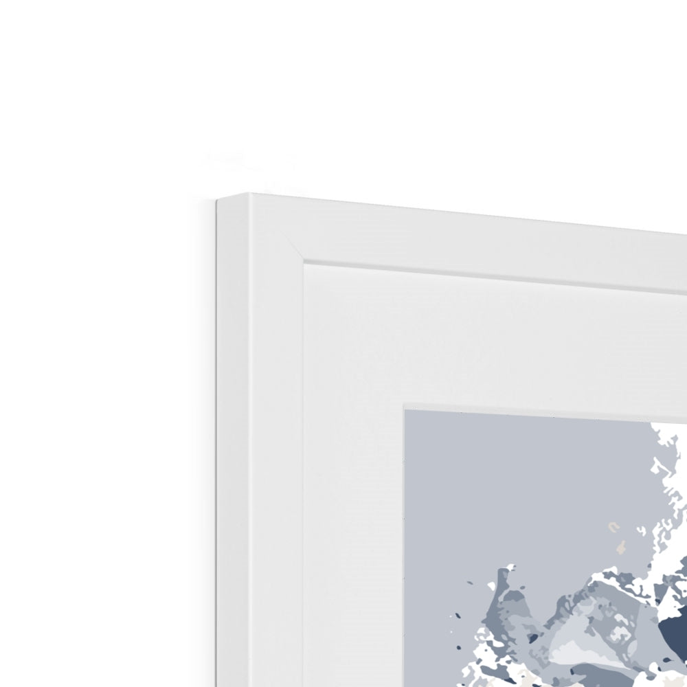 Framed Graphic Art Print, White Mat - 8x8 12x12 16x16 20x20 24x24 28x28 inches | FPS-1160-7690