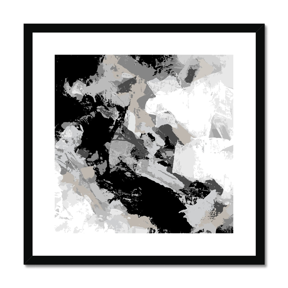 Framed Graphic Art Print, White Mat - 8x8 12x12 16x16 20x20 24x24 28x28 inches | FPS-1200-7690