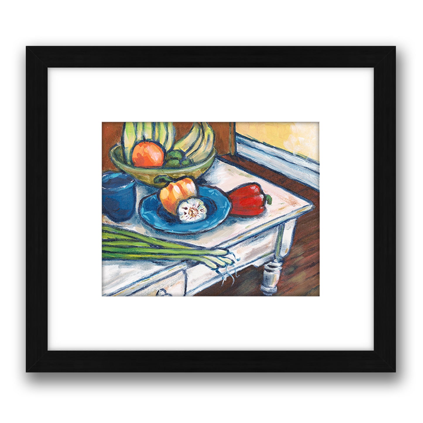 Framed Fine Art Print, White Mat - 8x6 10x8 12x8 inches | Still Life in Acrylic, FPH-1000-1101