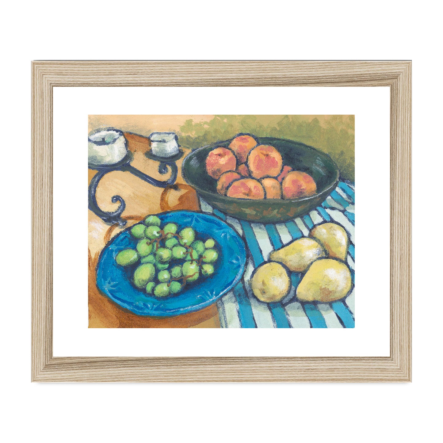 Framed Fine Art Print, White Mat - 8x6 10x8 12x8 inches | Still Life in Acrylic, FPH-1000-1103