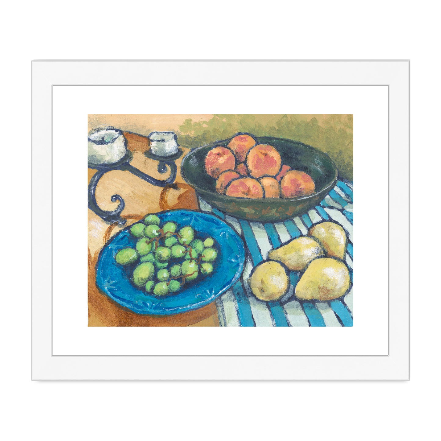 Framed Fine Art Print, White Mat - 8x6 10x8 12x8 inches | Still Life in Acrylic, FPH-1000-1103