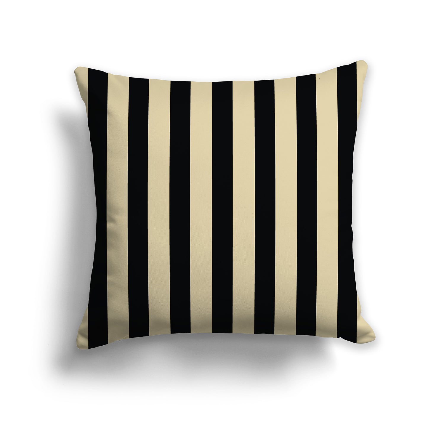 20x20 inch Throw Pillow with Black Bars on Desert Sand