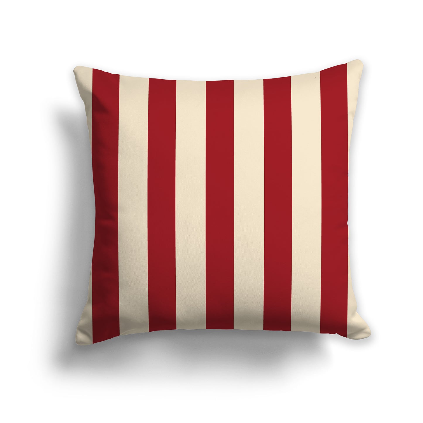 14x14 inch Throw Pillow with Red Bars on Front