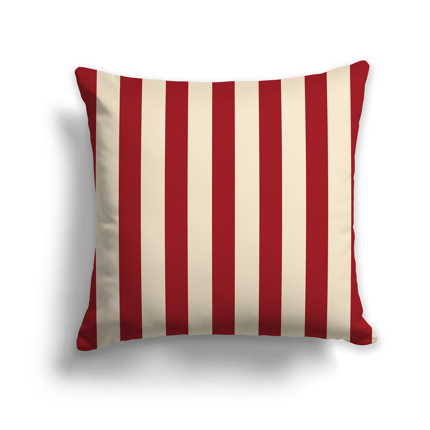 18x18 inch Throw Pillow with Red Bars on Front