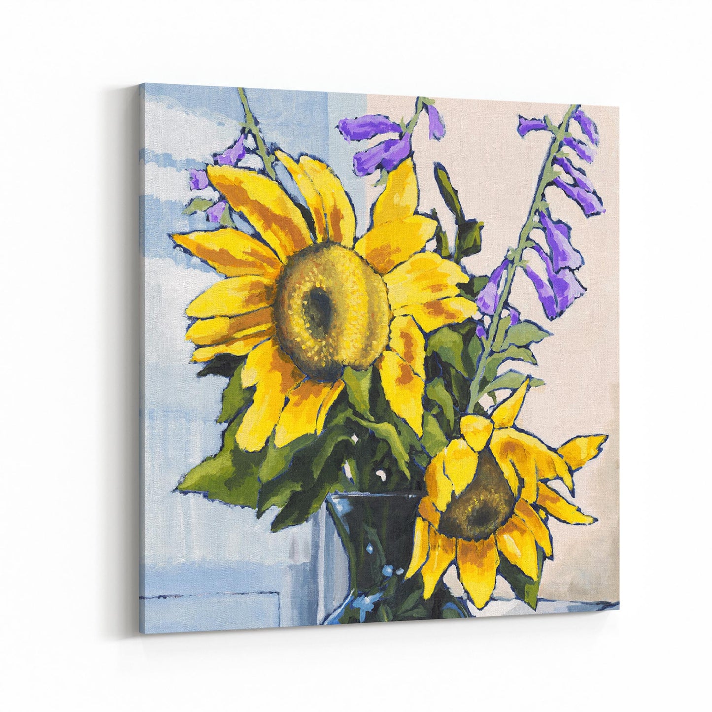 Slim Canvas Fine Art Print - Sunflowers 2 - 6x6 inches