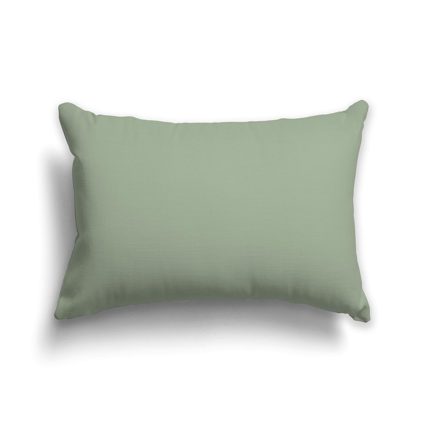 Lumbar Throw Pillow in Solid Green