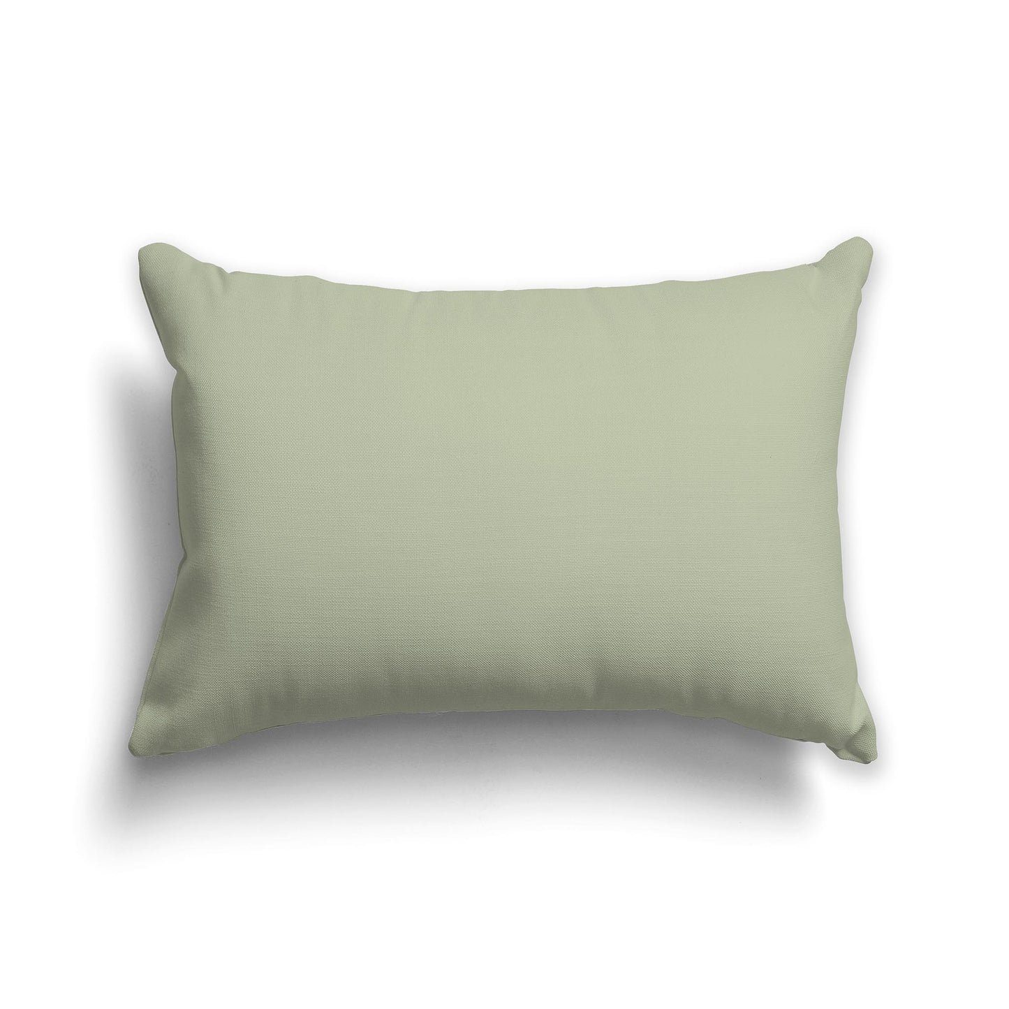 Lumbar Throw Pillow in Solid Green