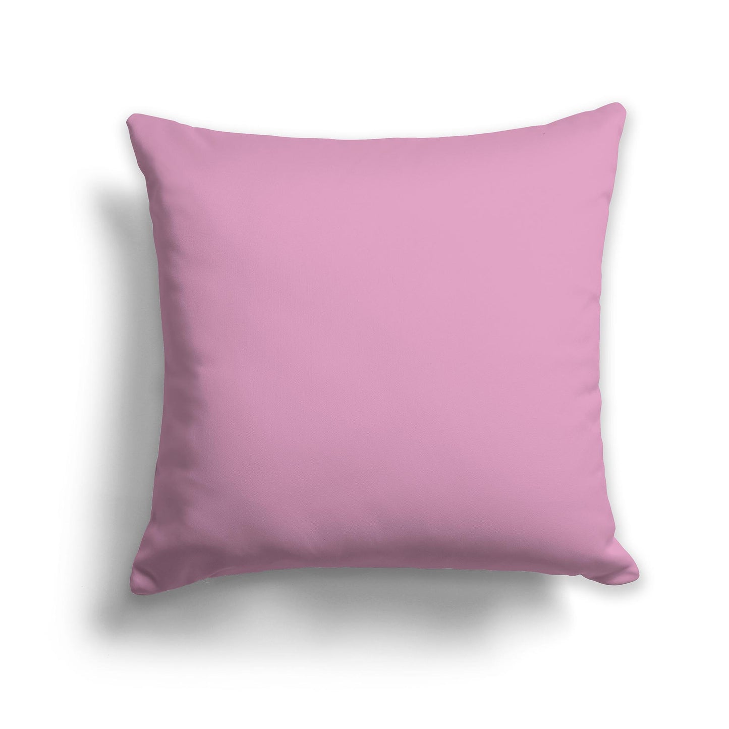Square Throw Pillow in Solid Pink