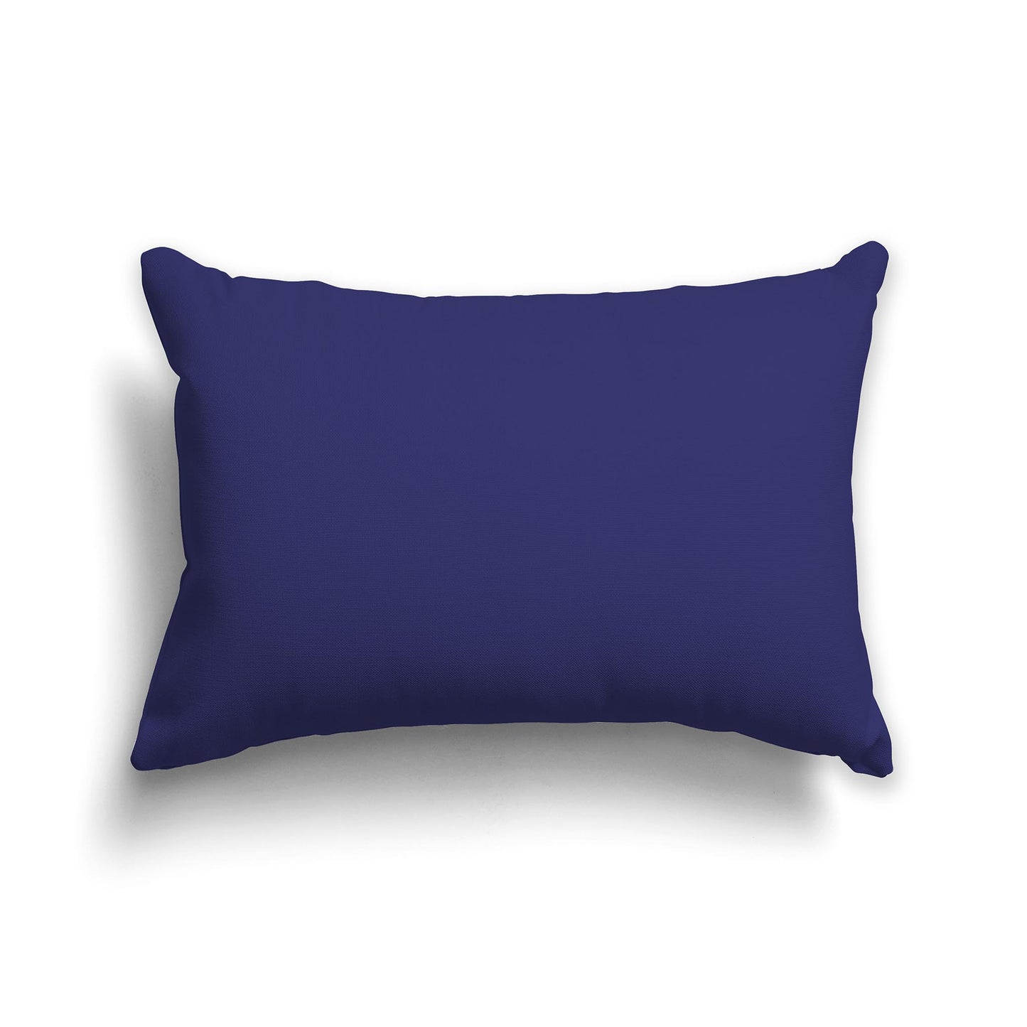 Lumbar Throw Pillow in Solid Purple