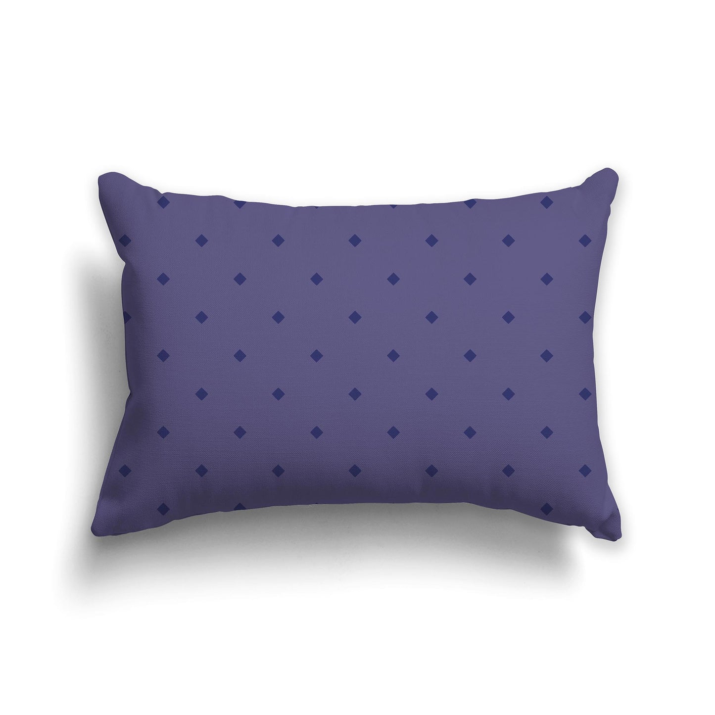 20x14 inch Lumbar Throw Pillow with Large Purple Diamond Pattern