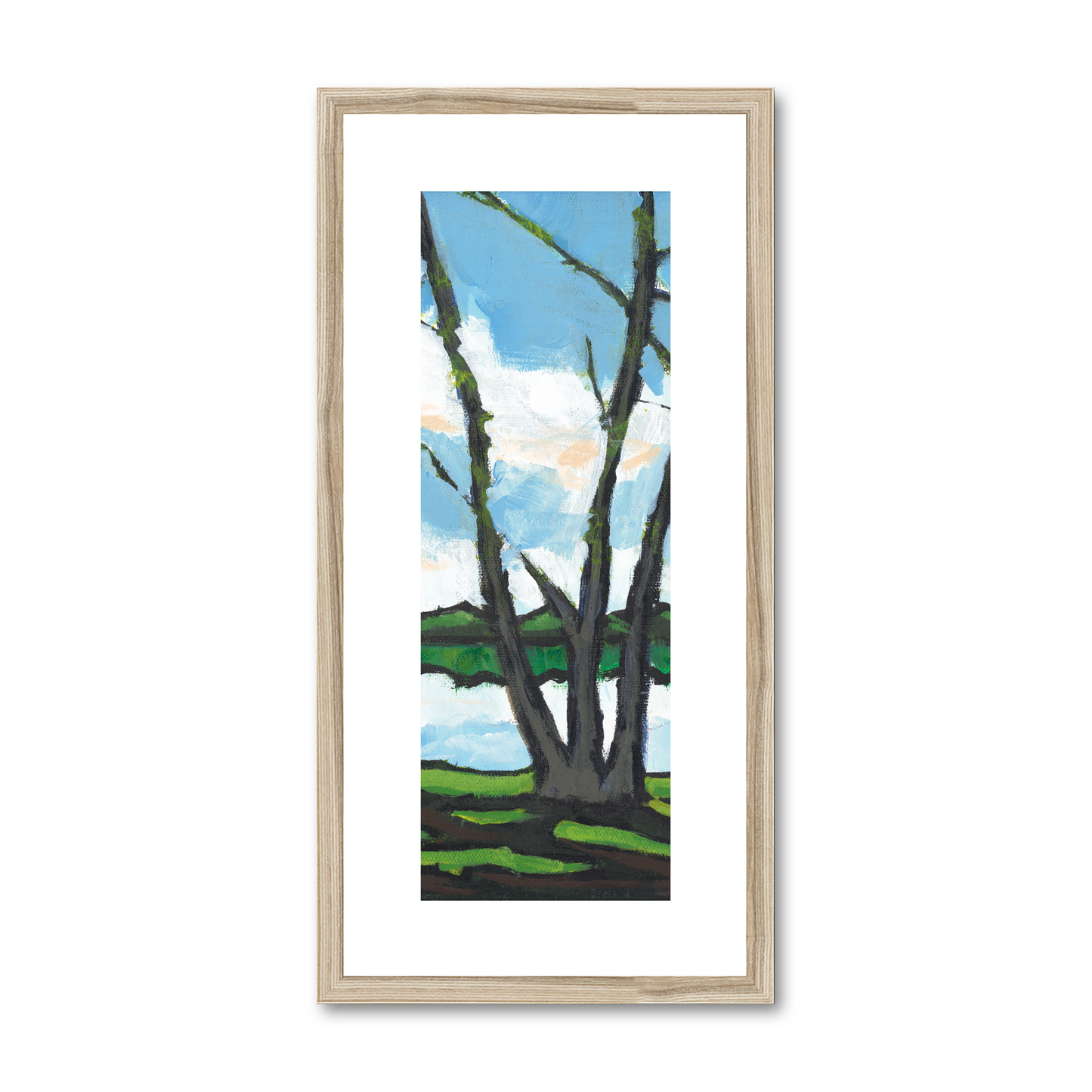 Framed Fine Art Print, White Mat - 12x24 inches | Lakeshore, FPT-1101-1109-001