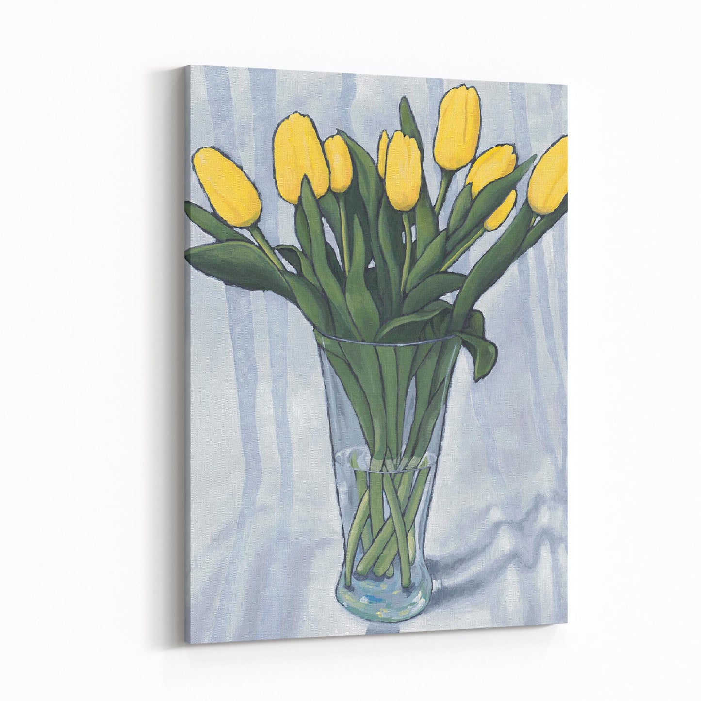 Yellow Tulips 1 - 6"x8" Slim Canvas Fine Art Print