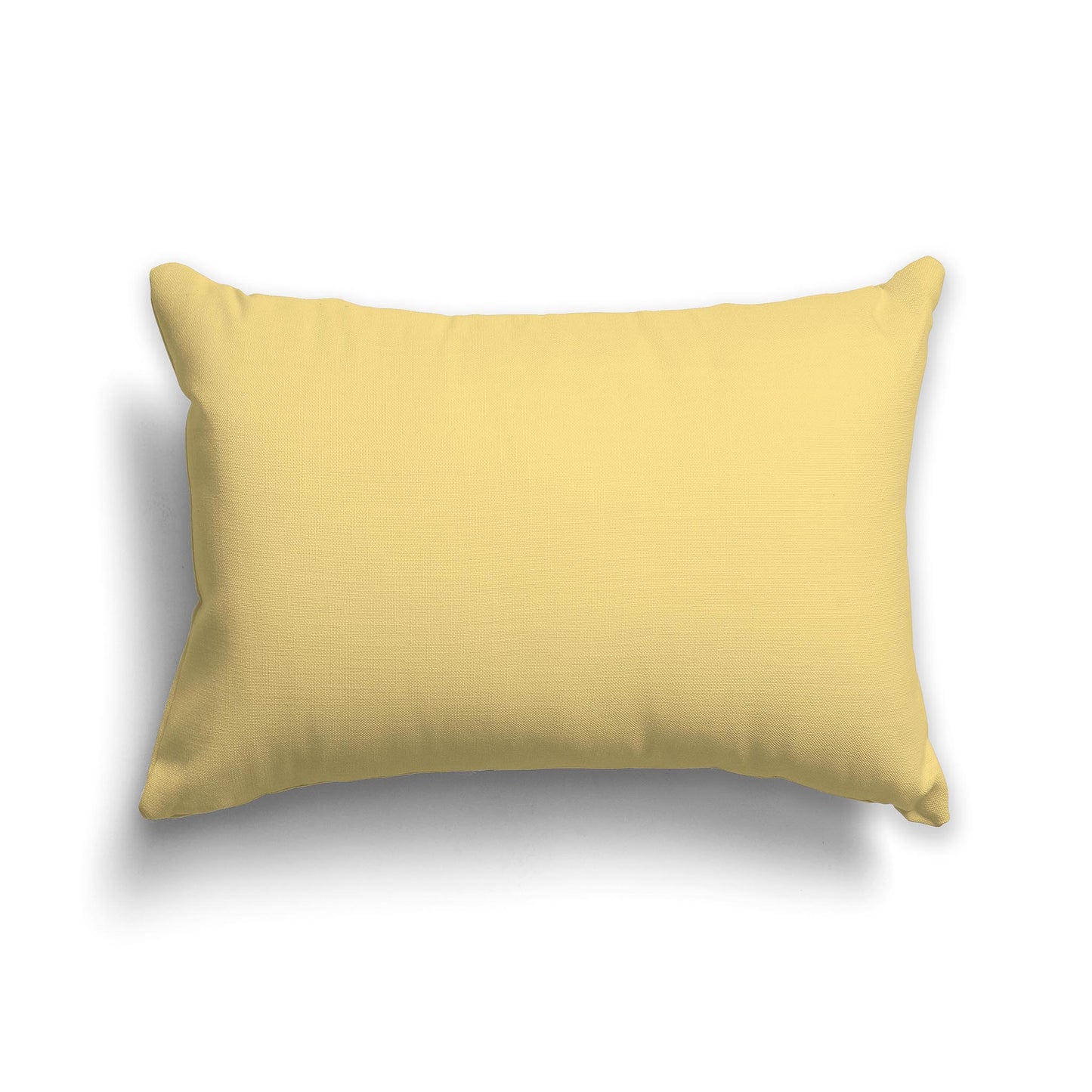 Lumbar Throw Pillow in Solid Yellow
