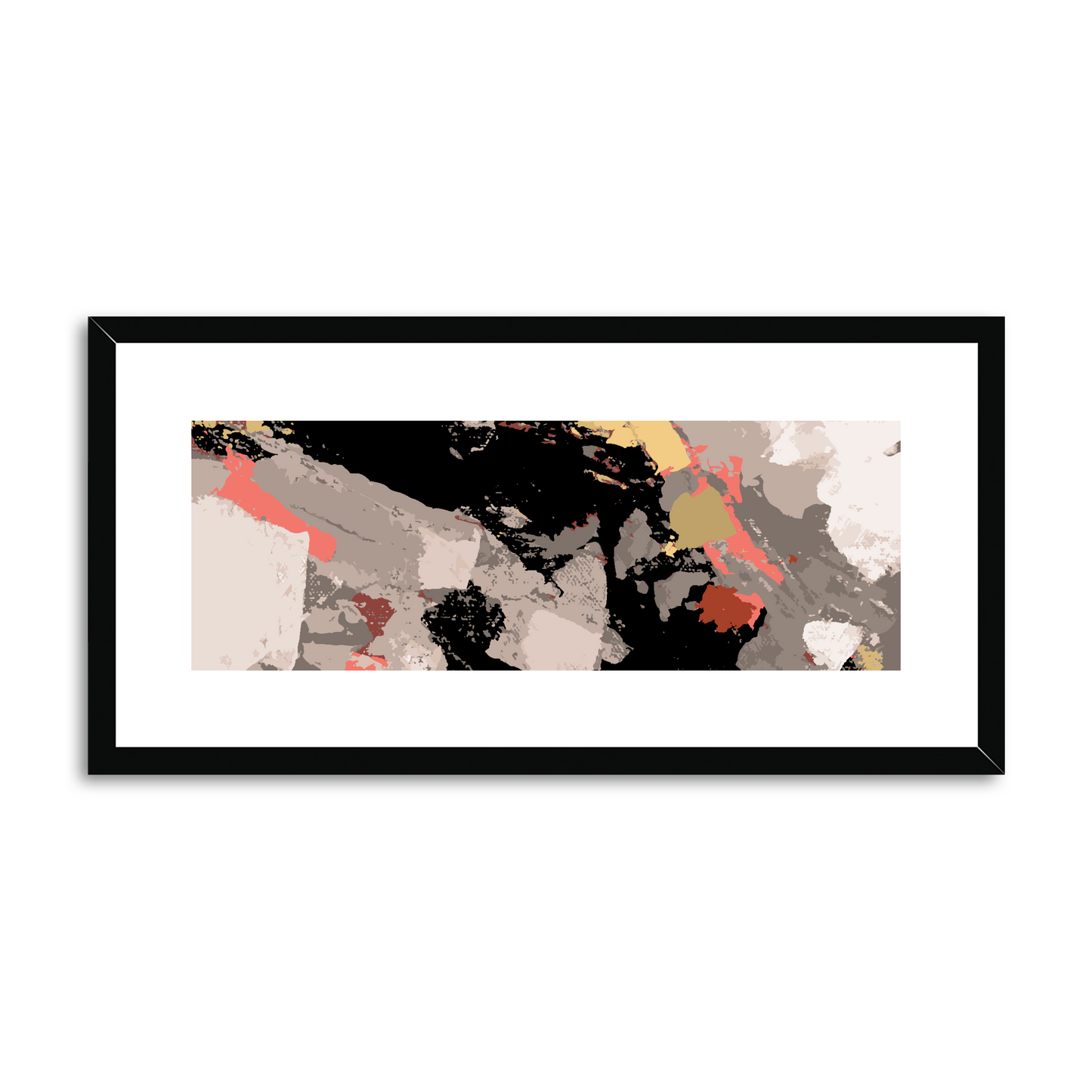 Framed Graphic Art Print, White Mat - 12x24 inches | FP-1130-7688