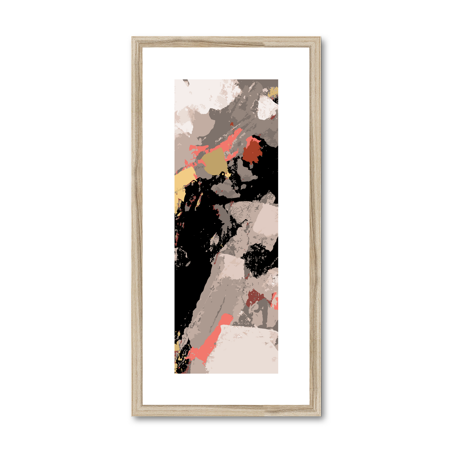 Framed Graphic Art Print, White Mat - 12x24 inches | FP-1130-7688