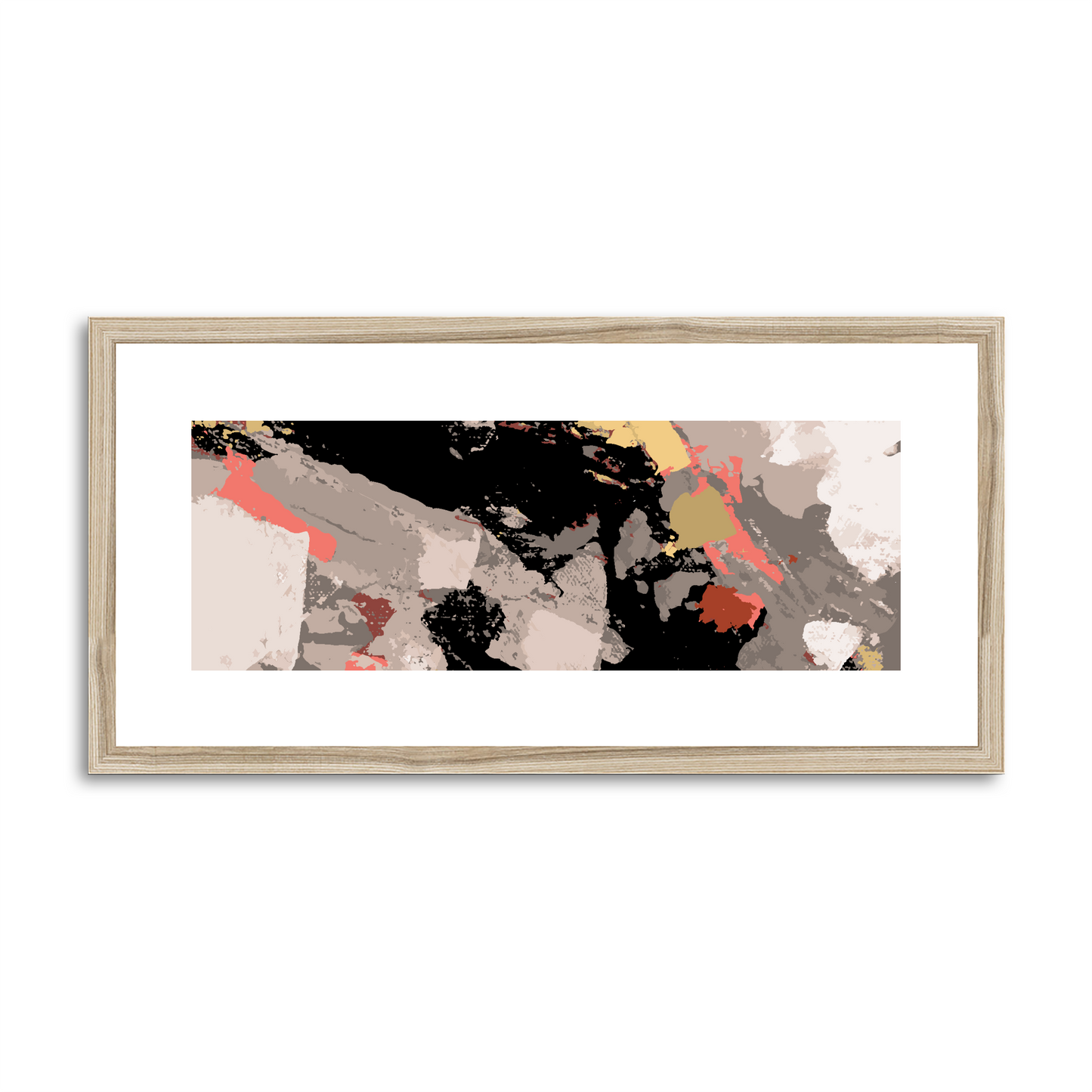 Framed Graphic Art Print, White Mat - 12x24 inches | FP-1130-7688