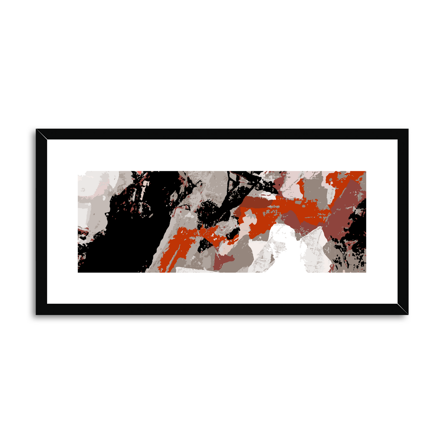 Framed Graphic Art Print, White Mat - 12x24 inches | FP-1130-7690
