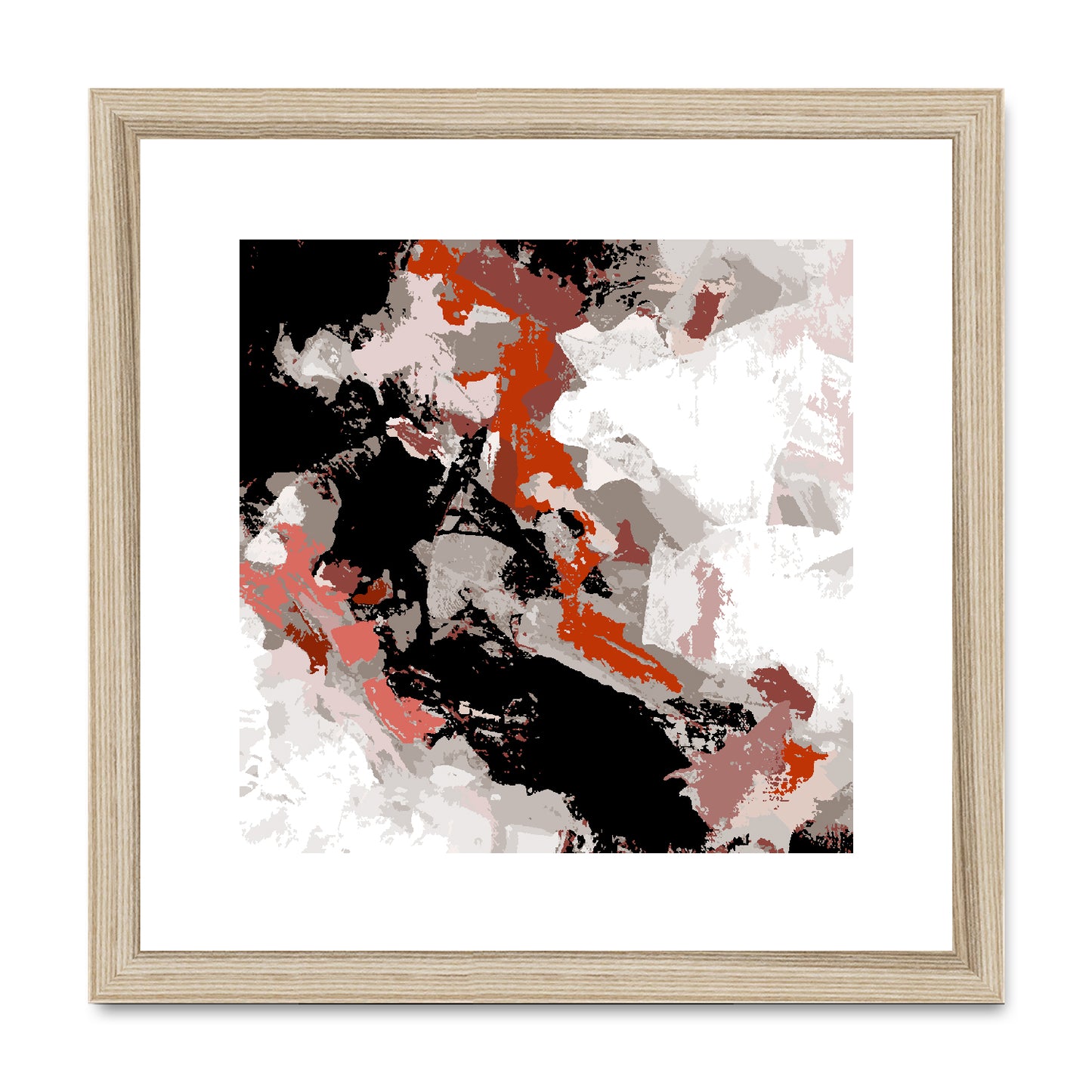 Framed Graphic Art Print, White Mat - 8x8 12x12 16x16 20x20 24x24 28x28 inches | FPS-1130-7690