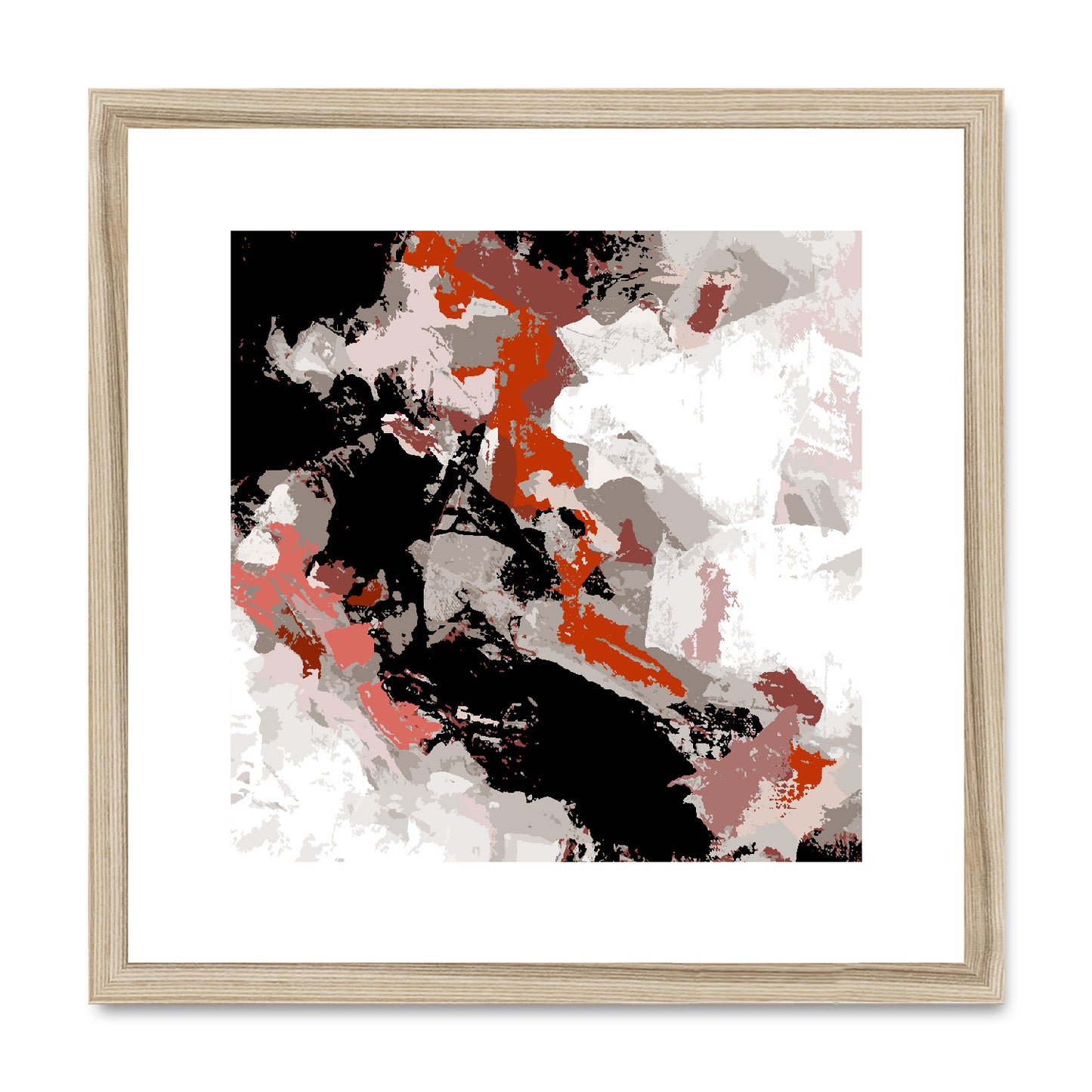 Framed Graphic Art Print, White Mat - 8x8 12x12 16x16 20x20 24x24 28x28 inches | FPS-1130-7690