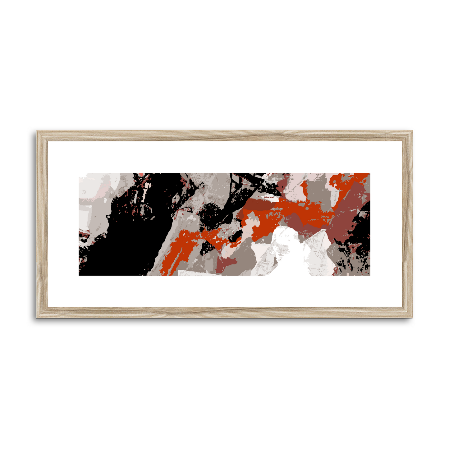 Framed Graphic Art Print, White Mat - 12x24 inches | FP-1130-7690