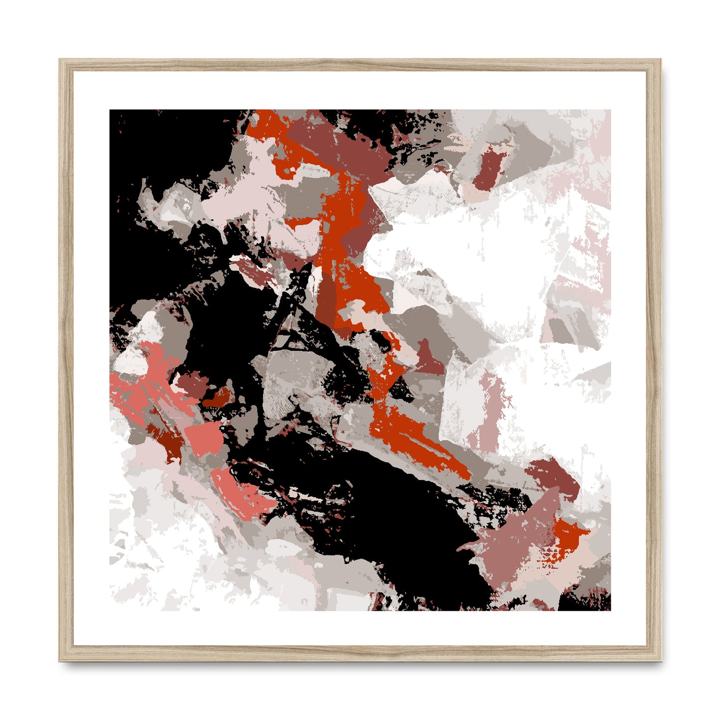 Framed Graphic Art Print, White Mat - 8x8 12x12 16x16 20x20 24x24 28x28 inches | FPS-1130-7690