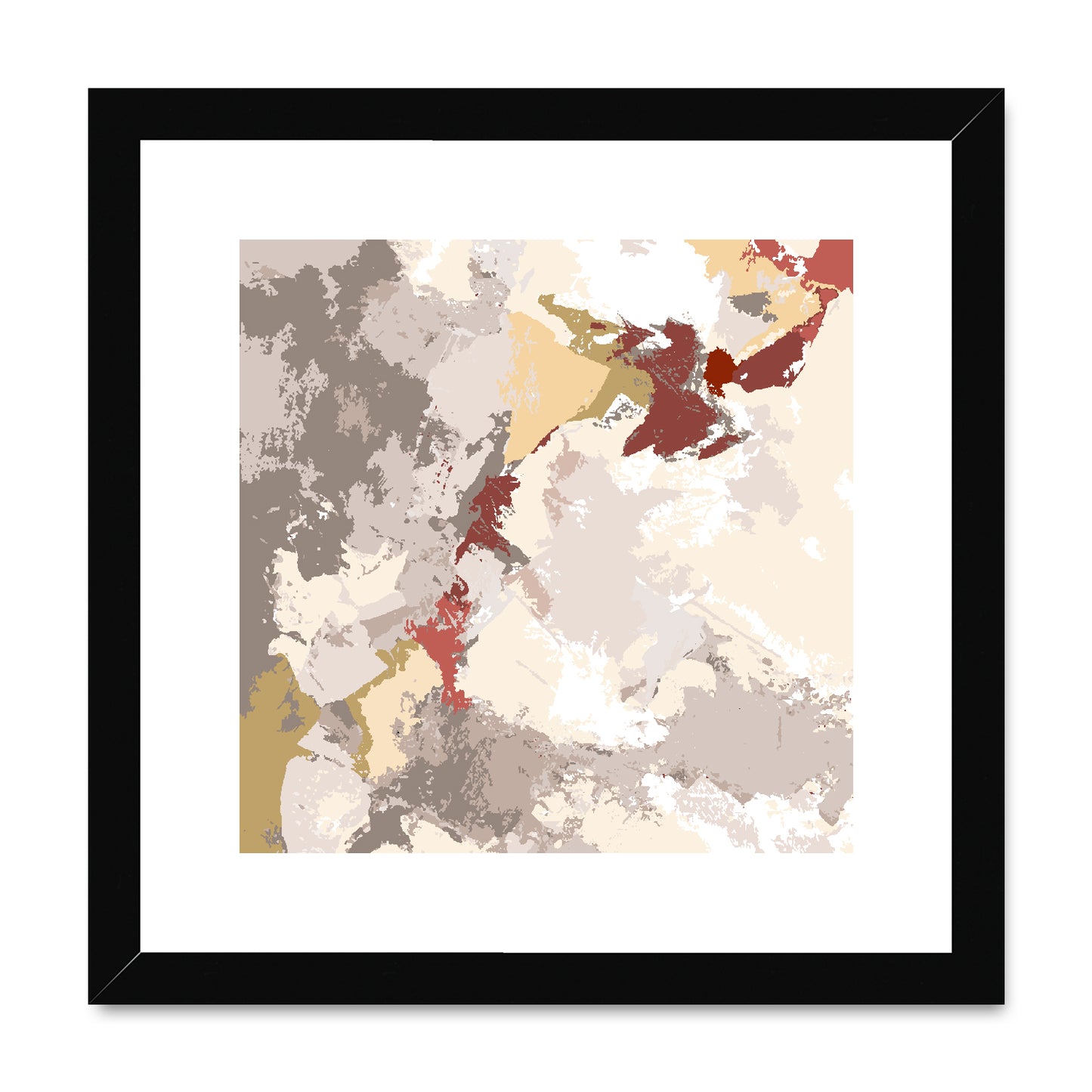Framed Graphic Art Print, White Mat - 8x8 12x12 16x16 20x20 24x24 28x28 inches | FPS-1130-7691