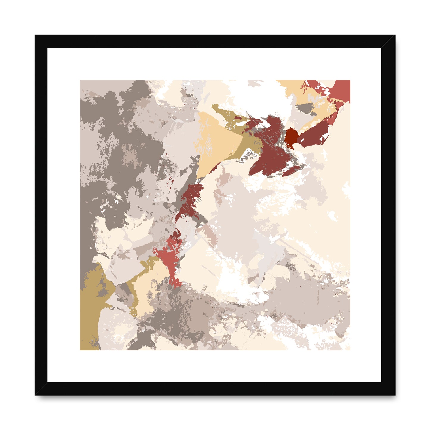 Framed Graphic Art Print, White Mat - 8x8 12x12 16x16 20x20 24x24 28x28 inches | FPS-1130-7691