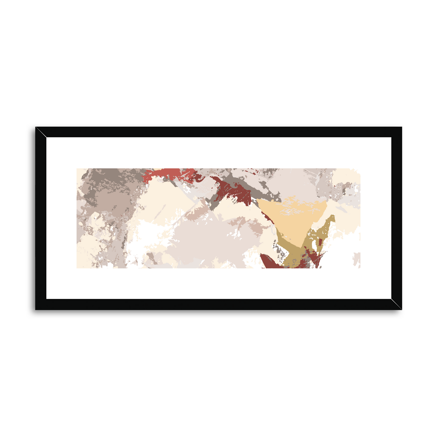 Framed Graphic Art Print, White Mat - 12x24 inches | FP-1130-7691