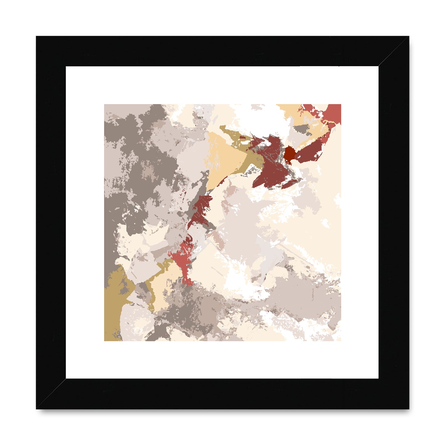 Framed Graphic Art Print, White Mat - 8x8 12x12 16x16 20x20 24x24 28x28 inches | FPS-1130-7691