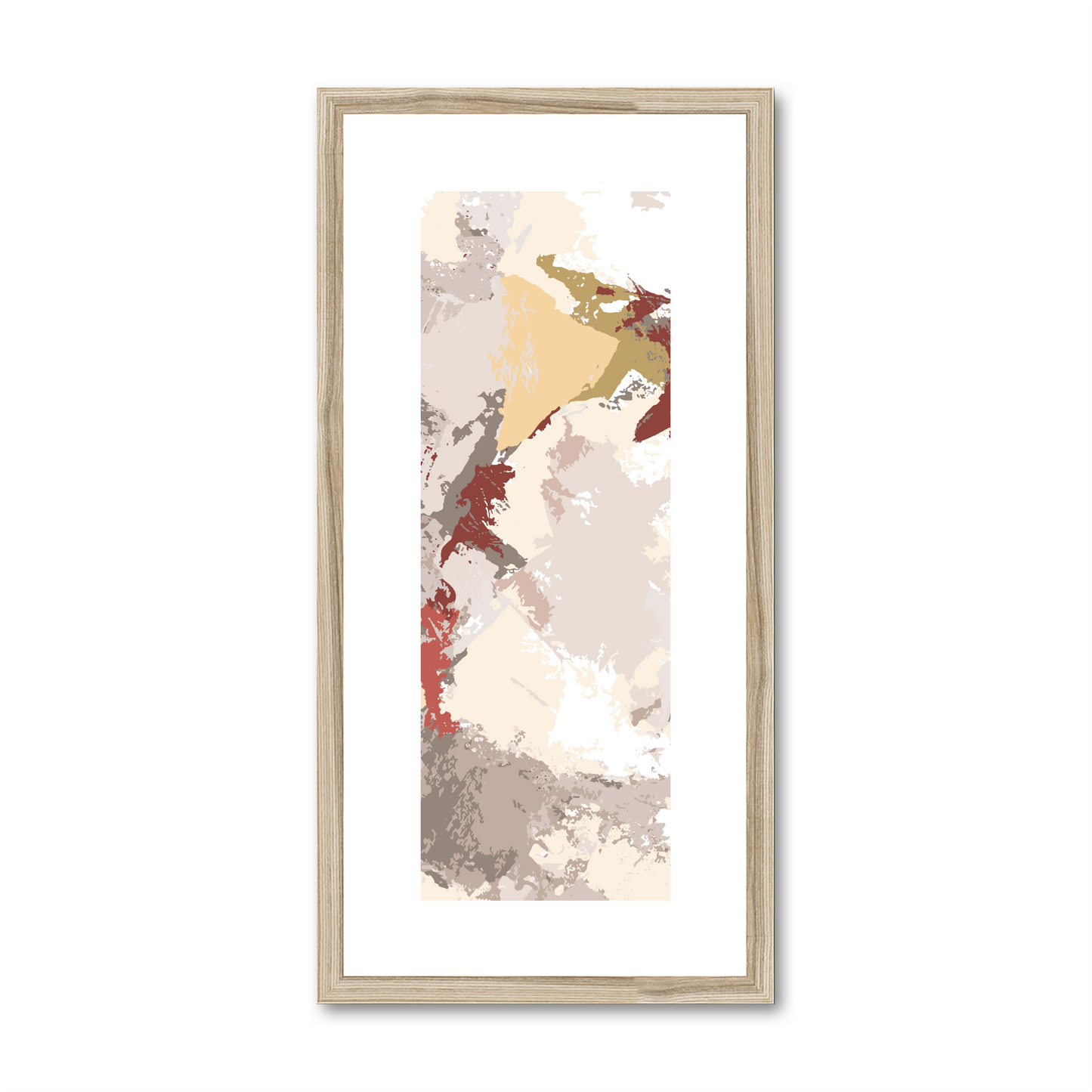 Framed Graphic Art Print, White Mat - 12x24 inches | FP-1130-7691