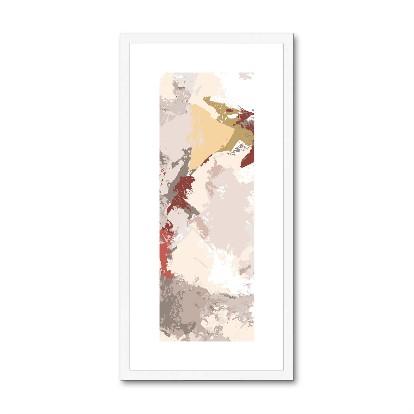 Framed Graphic Art Print, White Mat - 12x24 inches | FP-1130-7691