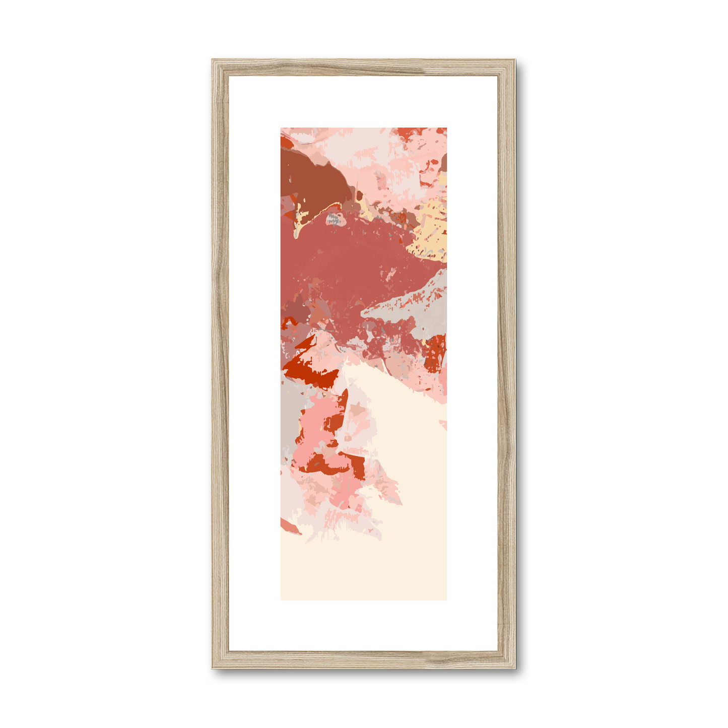 Framed Graphic Art Print, White Mat - 12x24 inches | FP-1130-7692