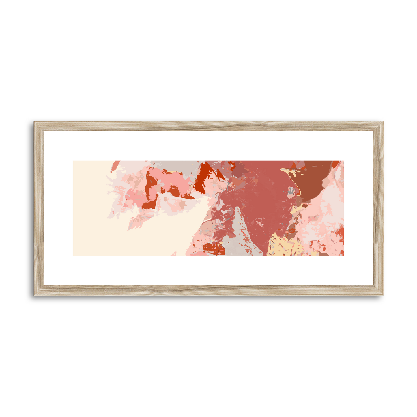Framed Graphic Art Print, White Mat - 12x24 inches | FP-1130-7692