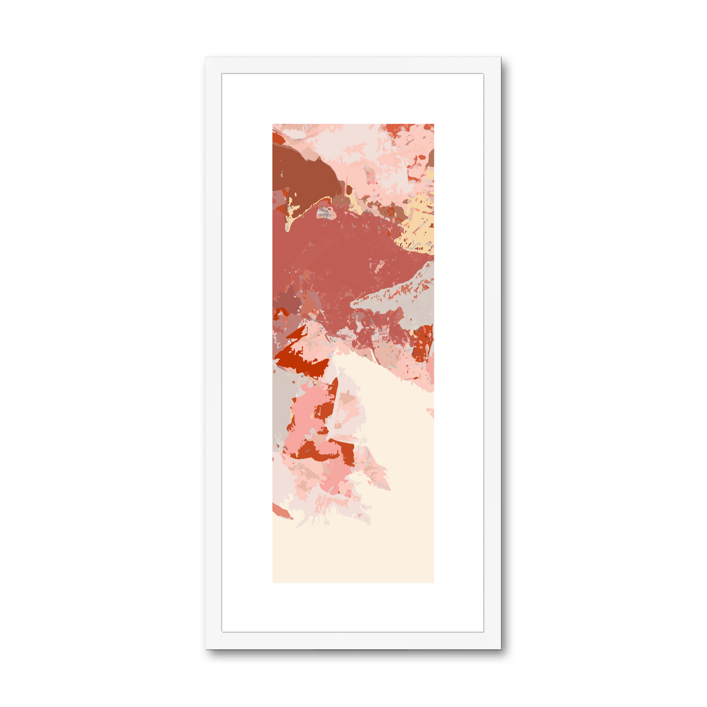 Framed Graphic Art Print, White Mat - 12x24 inches | FP-1130-7692