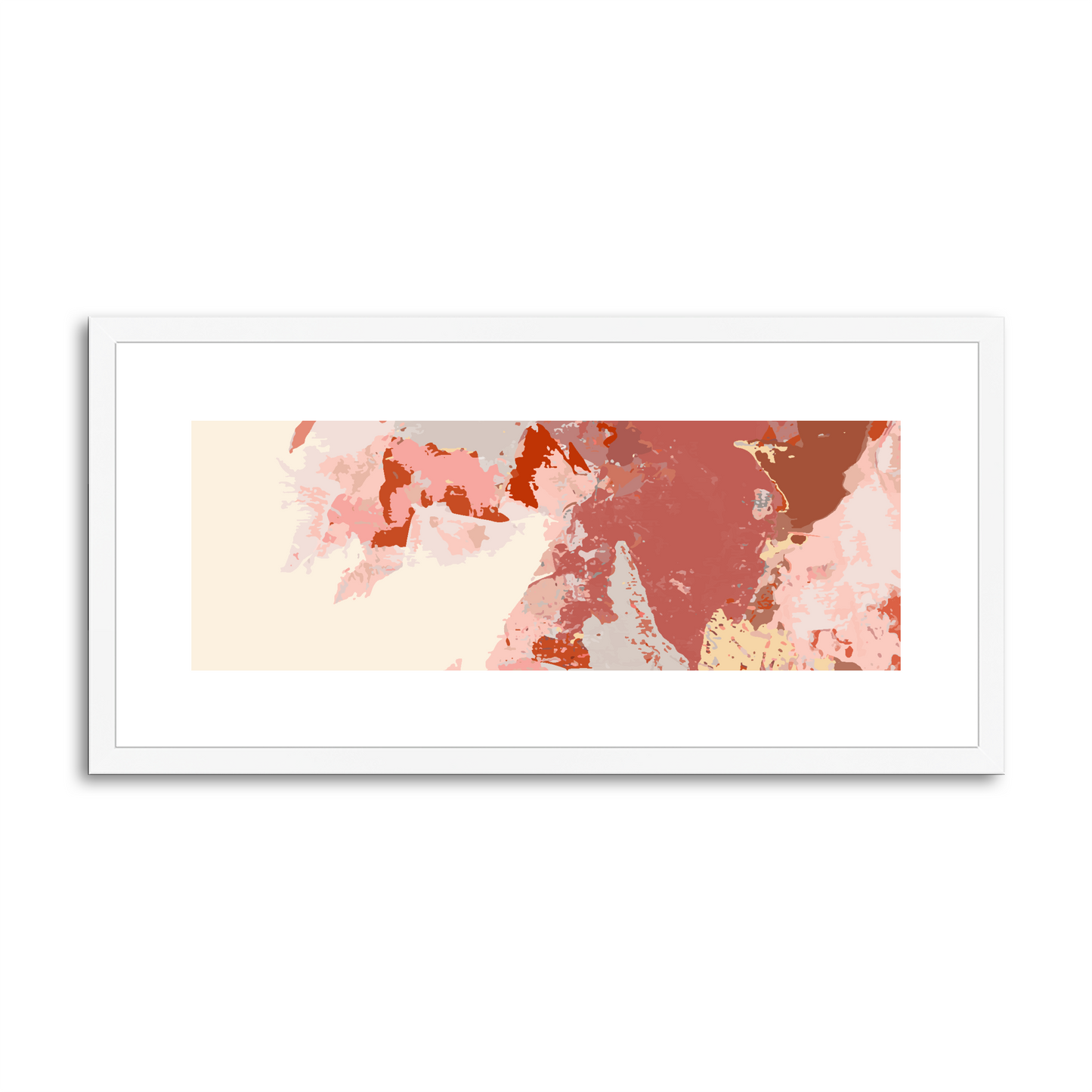 Framed Graphic Art Print, White Mat - 12x24 inches | FP-1130-7692