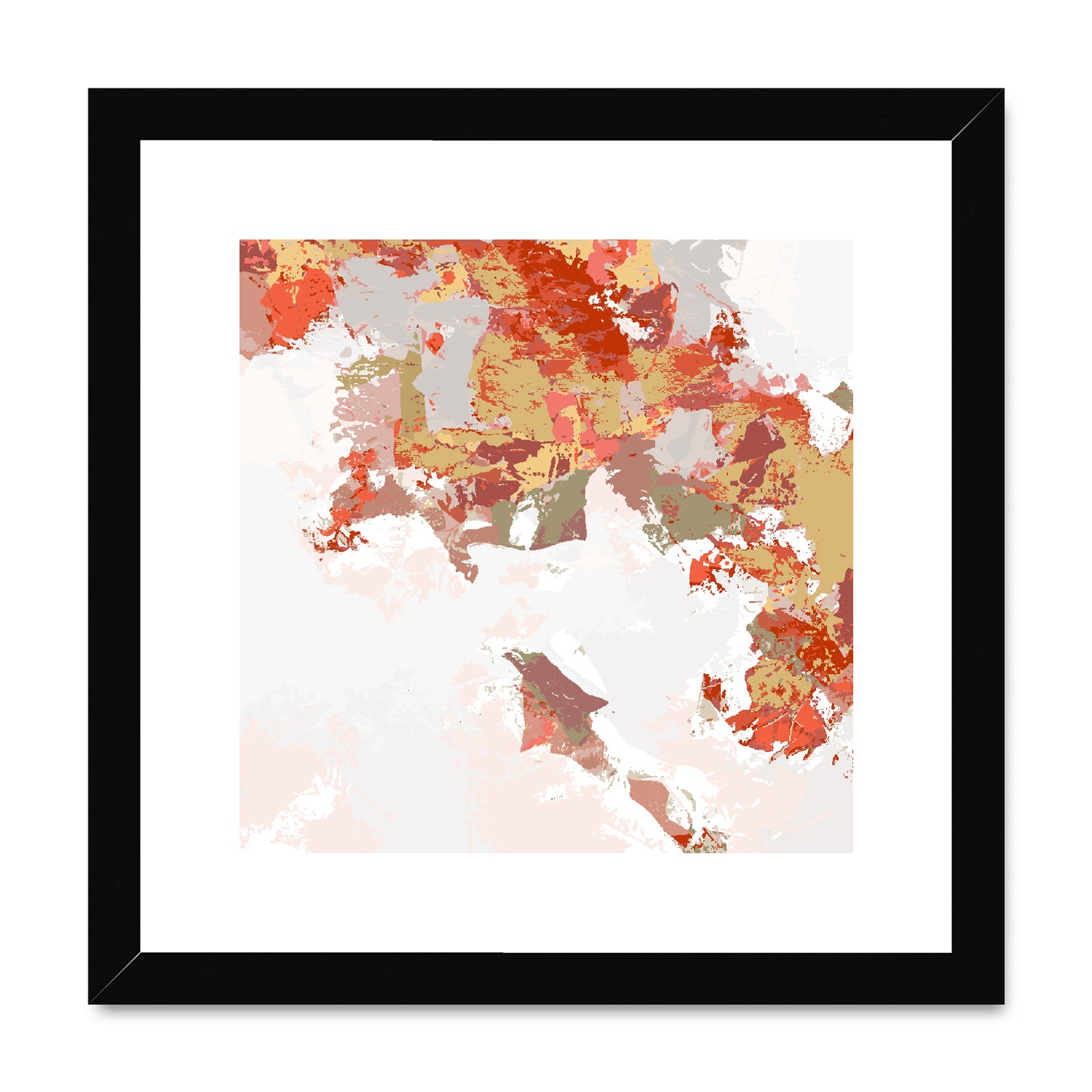 Framed Graphic Art Print, White Mat - 8x8 12x12 16x16 20x20 24x24 28x28 inches | FPS-1130-7693