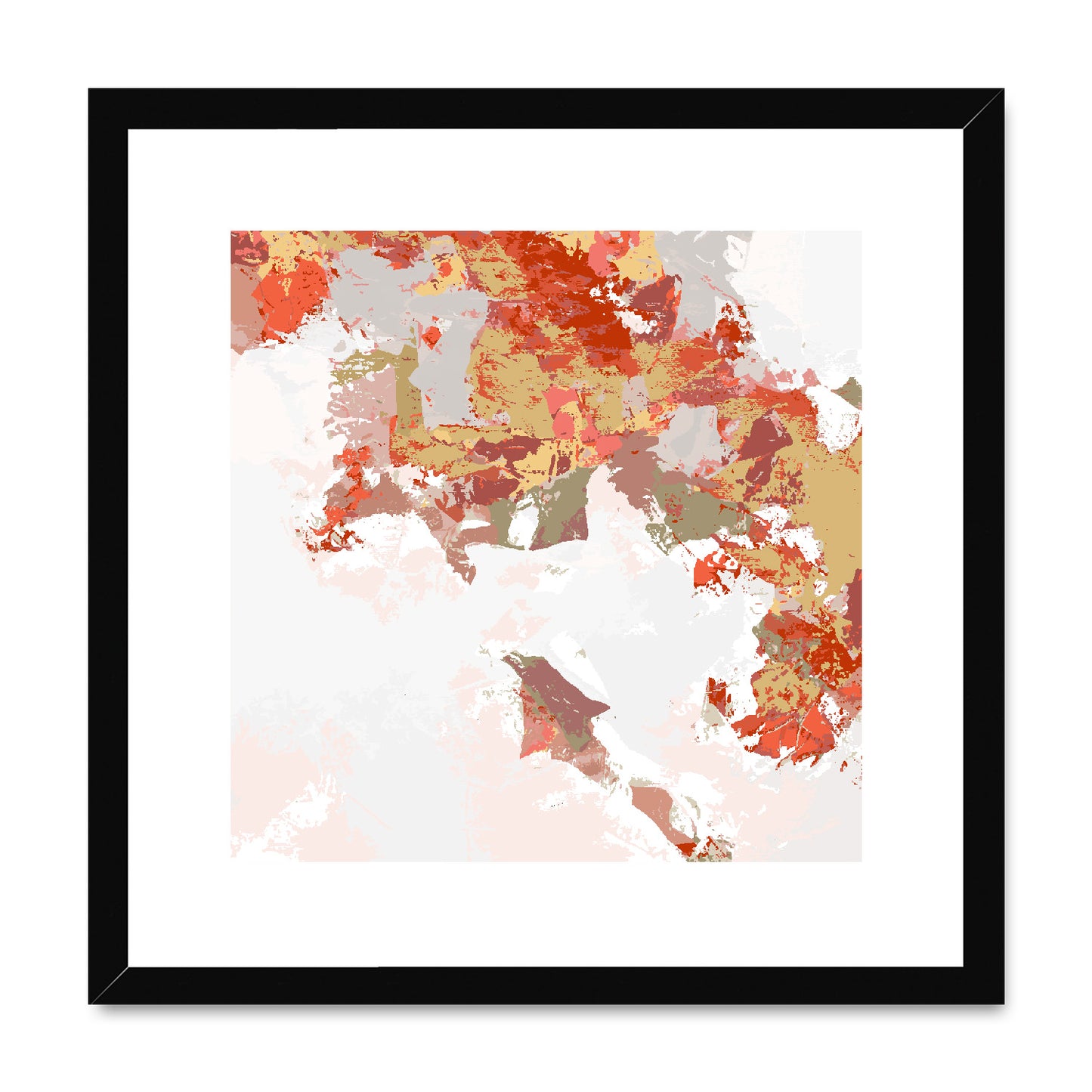 Framed Graphic Art Print, White Mat - 8x8 12x12 16x16 20x20 24x24 28x28 inches | FPS-1130-7693