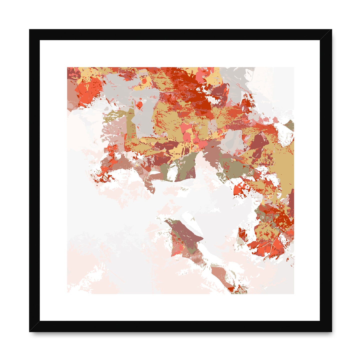 Framed Graphic Art Print, White Mat - 8x8 12x12 16x16 20x20 24x24 28x28 inches | FPS-1130-7693