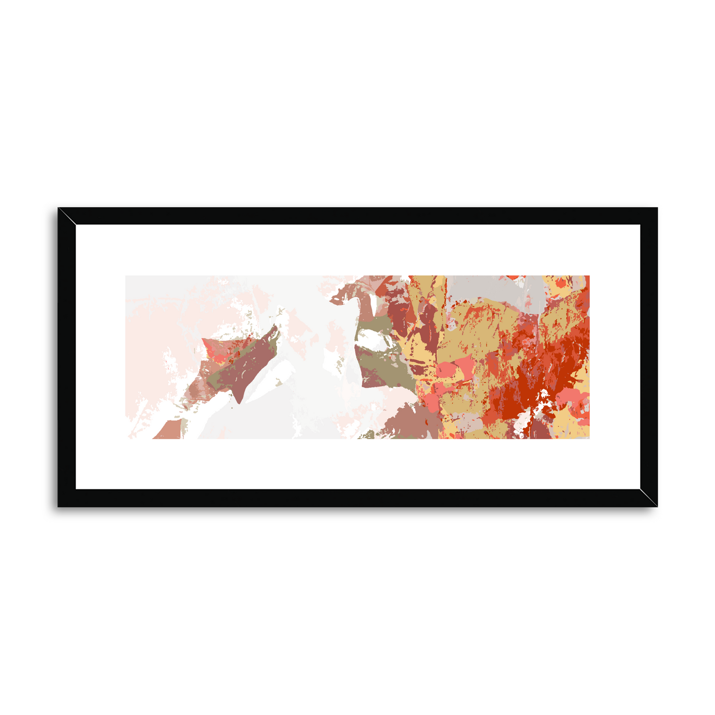 Framed Graphic Art Print, White Mat - 12x24 inches | FP-1130-7693