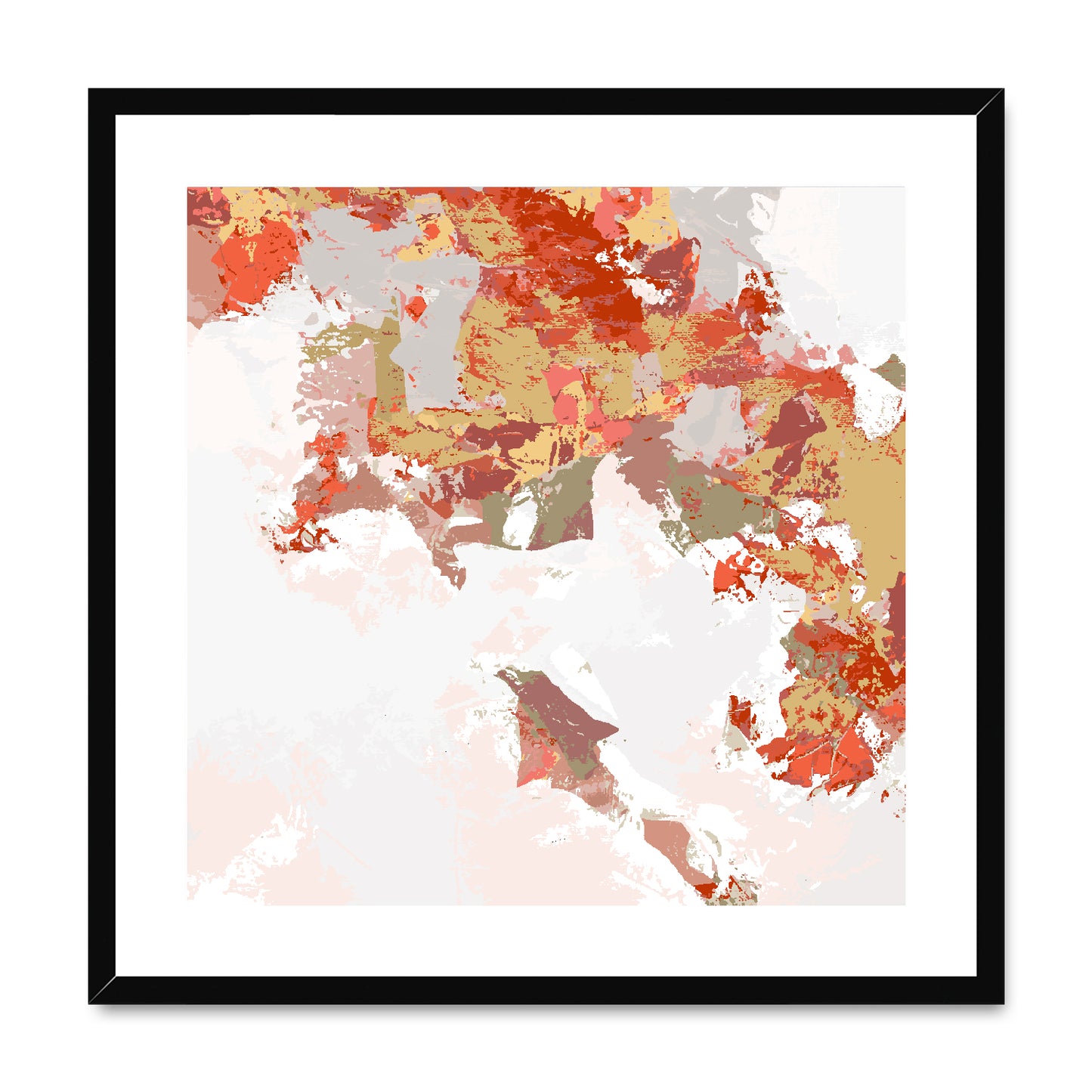 Framed Graphic Art Print, White Mat - 8x8 12x12 16x16 20x20 24x24 28x28 inches | FPS-1130-7693