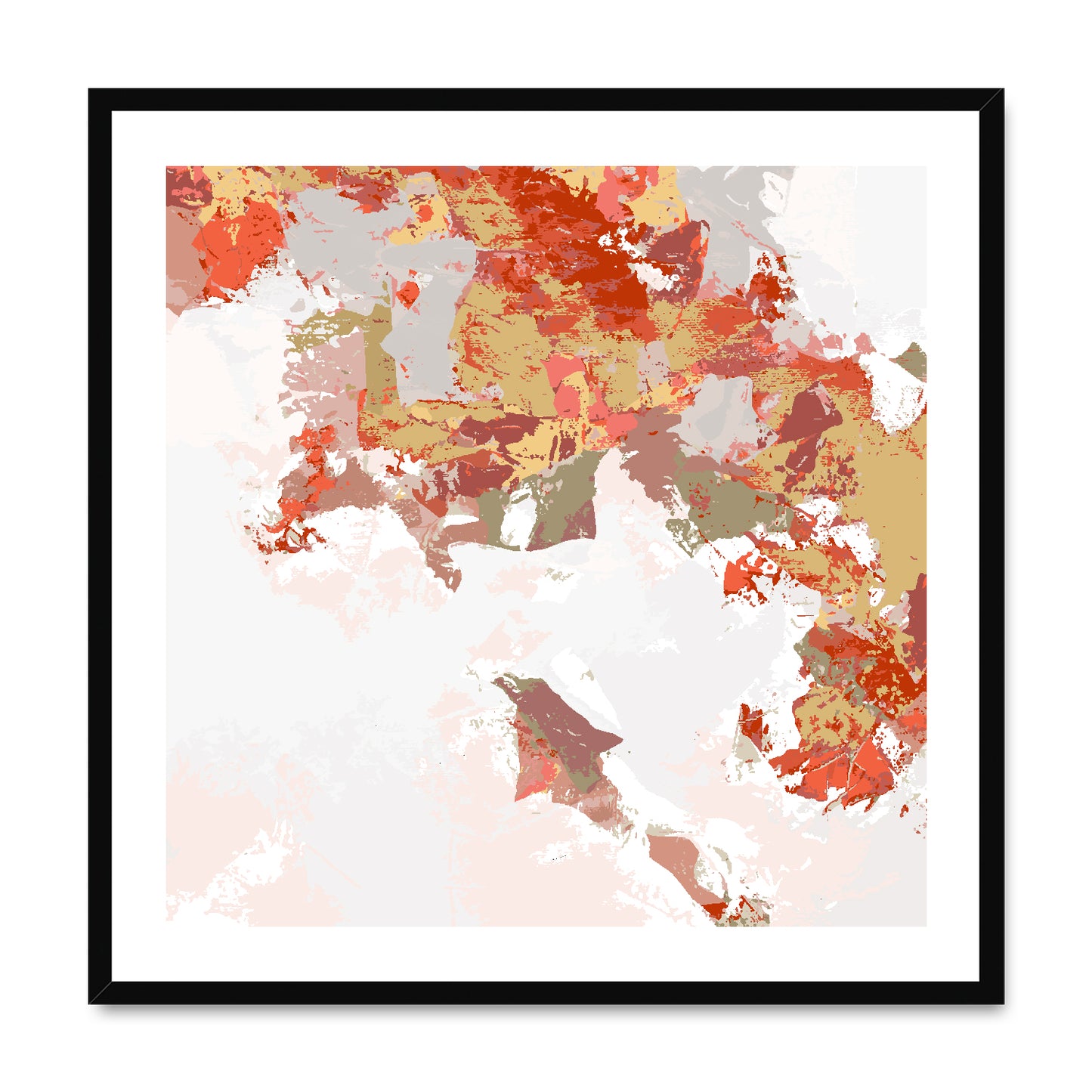 Framed Graphic Art Print, White Mat - 8x8 12x12 16x16 20x20 24x24 28x28 inches | FPS-1130-7693
