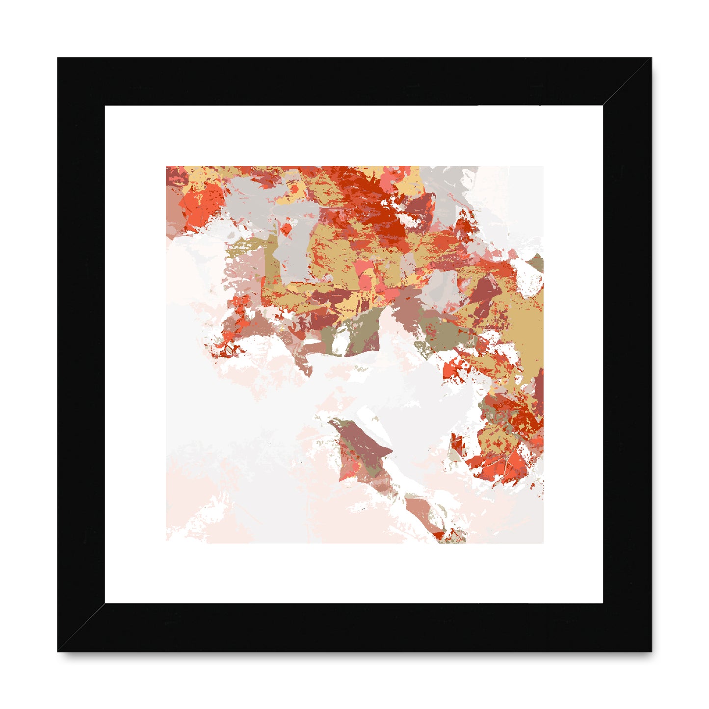 Framed Graphic Art Print, White Mat - 8x8 12x12 16x16 20x20 24x24 28x28 inches | FPS-1130-7693