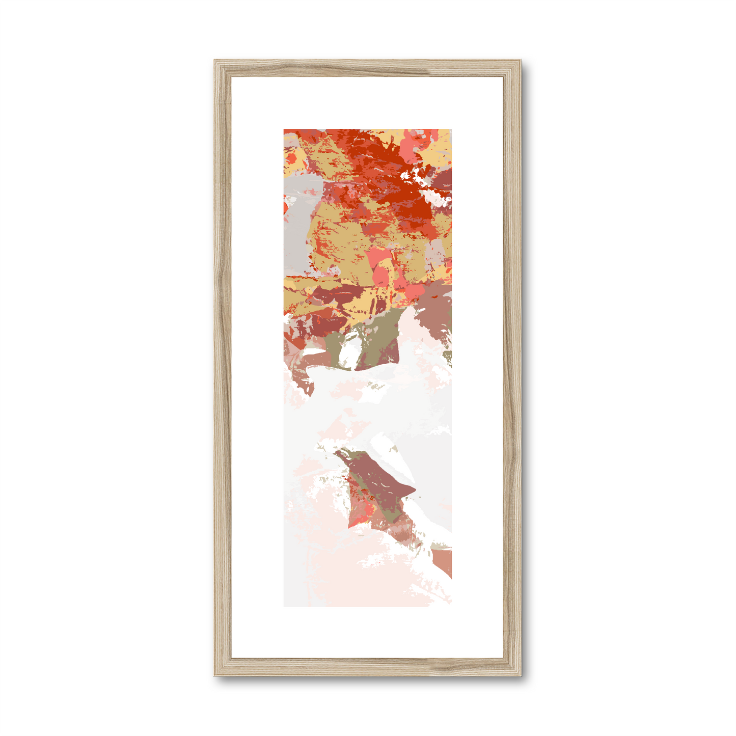 Framed Graphic Art Print, White Mat - 12x24 inches | FP-1130-7693